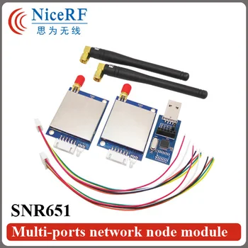 2 шт./упак. 433 МГц RS232 RF Модуль передатчика|40 Каналов 3 км Дальнего Действия 27 дБм Модуль сетевого узла SNR651